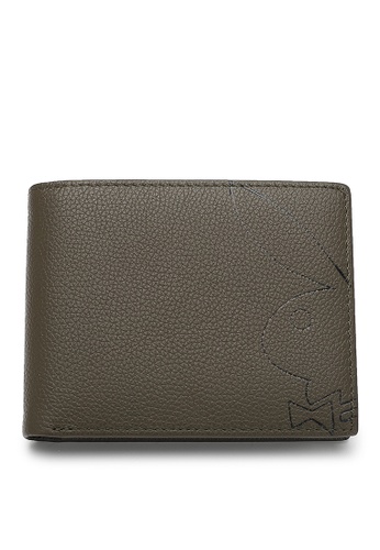 Playboy brown Men's Genuine Leather RFID Blocking Bi Fold Wallet 179E6AC6FD3017GS_1
