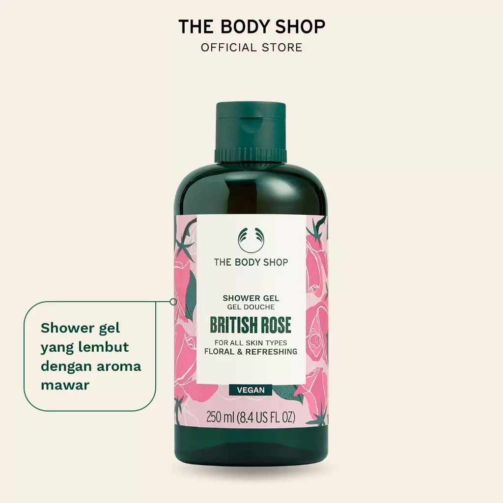 British Rose Shower Gel 250ml