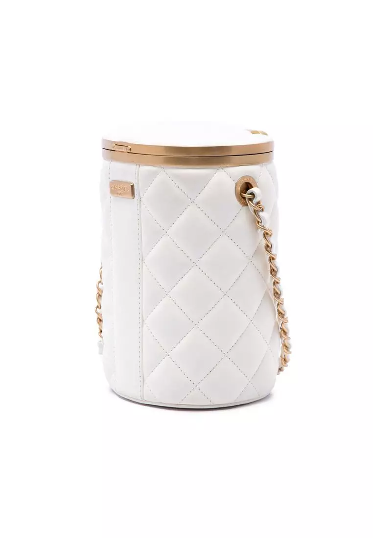 Pre-Loved Chanel Small Quilted Lambskin Crown Box Bag
