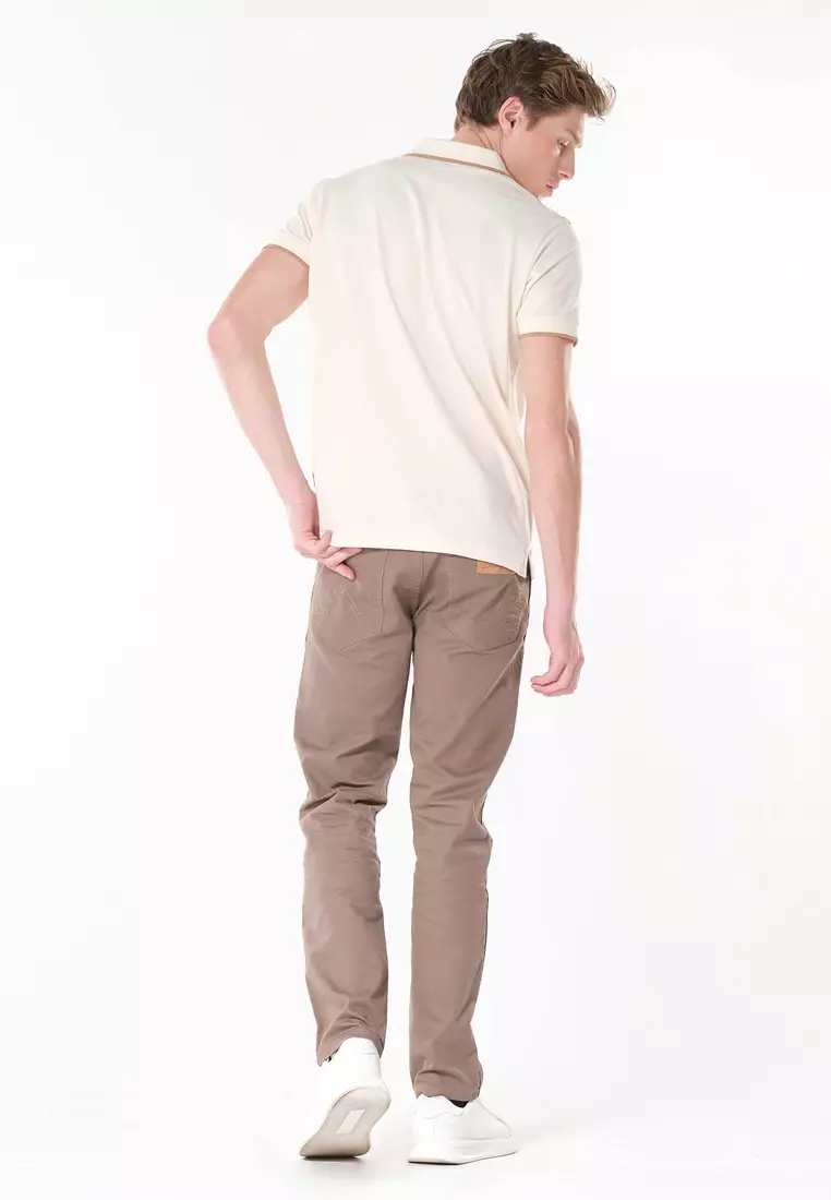 Texas Straight Colored Pants for Men in Light Brown Color