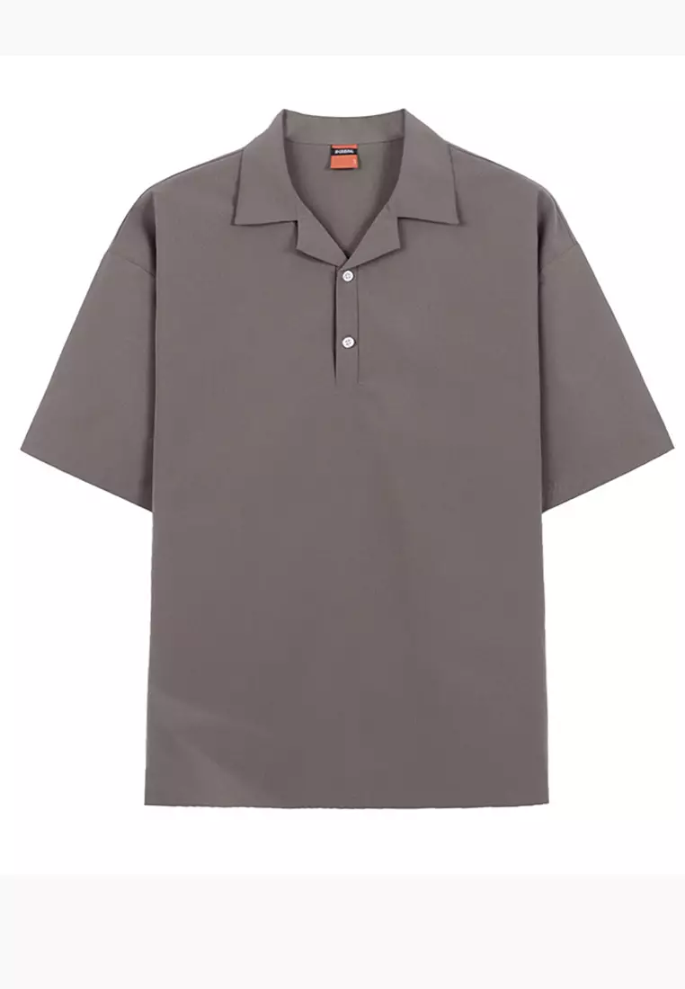 休閒薄款亞麻襯衫上衣 A22050342BW