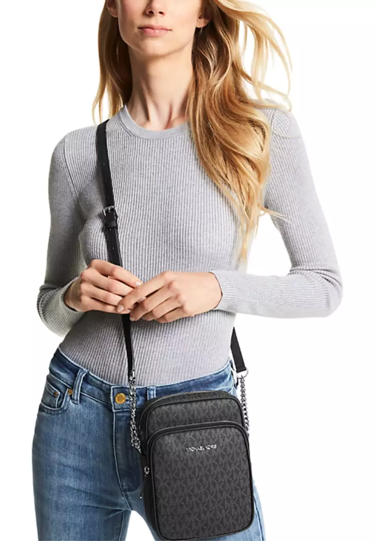 Michael Kors Jet Set Travel Medium Logo Crossbody Bag