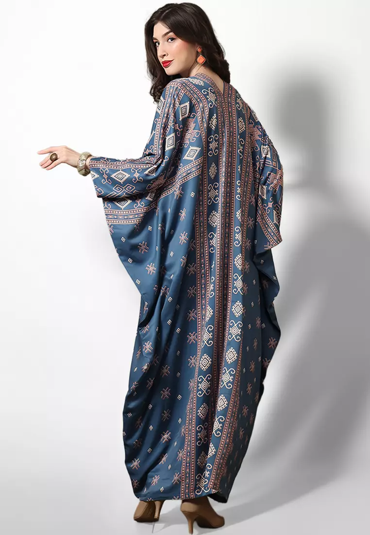 Kanzi Exclusive Long Sleeve Songket Kaftan