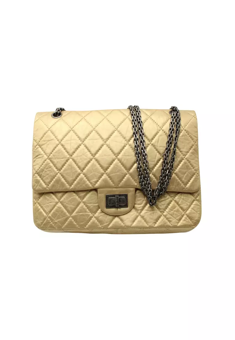 Buy Chanel Pre-Loved CHANEL Light Gold Reissue 2.55 Classic Maxi