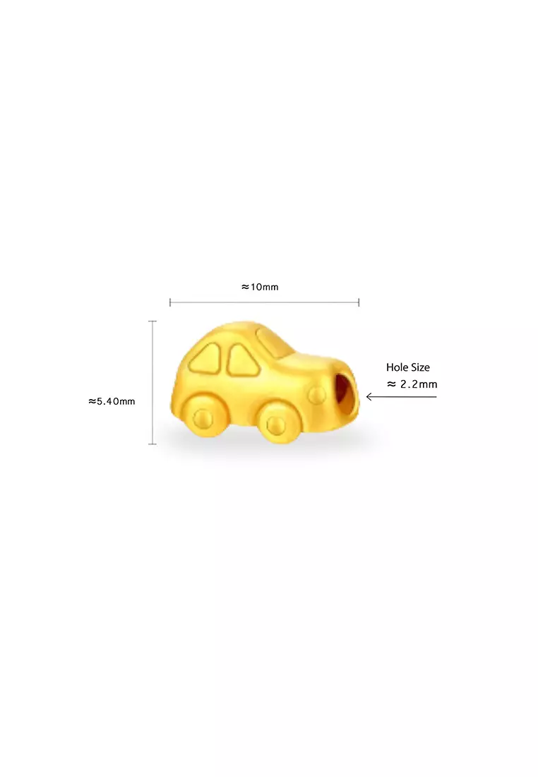 999.9/24K Pure Gold 3D Car Charm B817