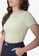 JUST G green Teens Sparkly Criss Cross Back Top 104F7AA237540DGS_3
