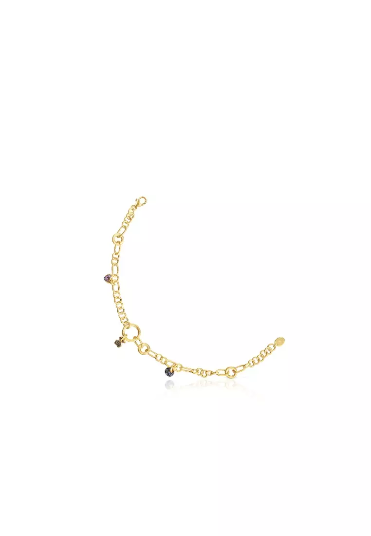 網上選購Tous TOUS Luah Silver Vermeil Bracelet with Sapphires and Quartz 2024  系列| ZALORA香港