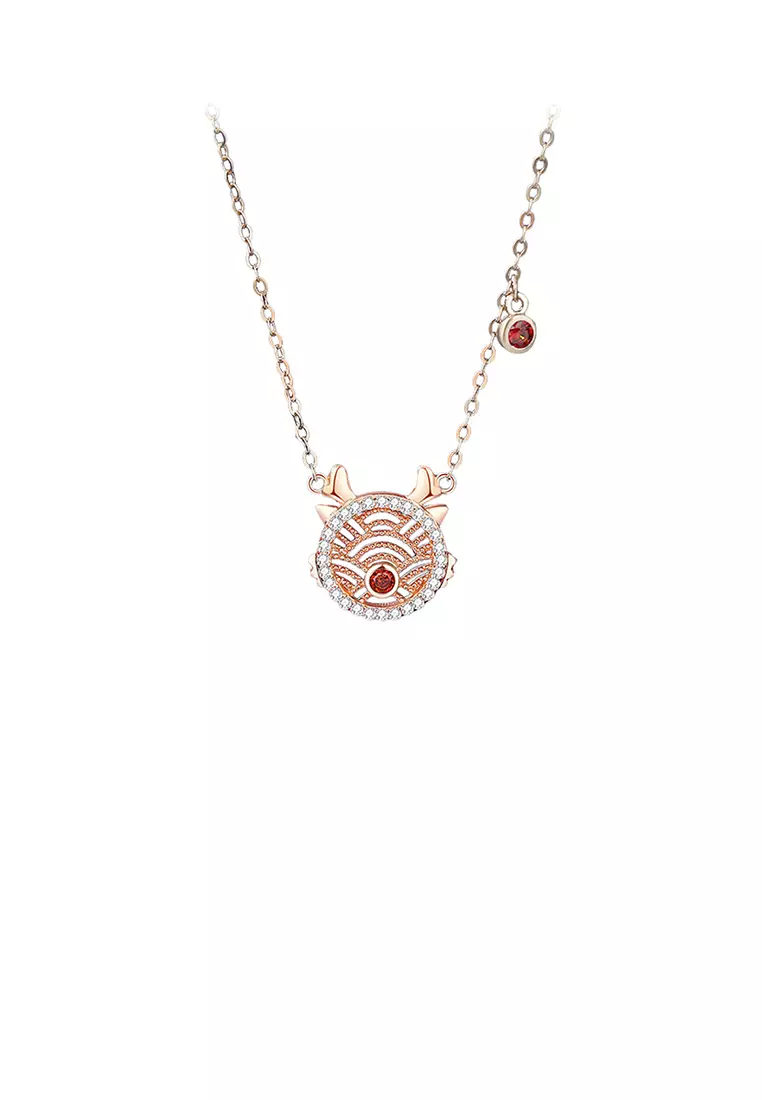 Buy Glamorousky 925 Sterling Silver Plated Rose Gold Fashion