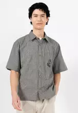 Khaki Check Embroidery