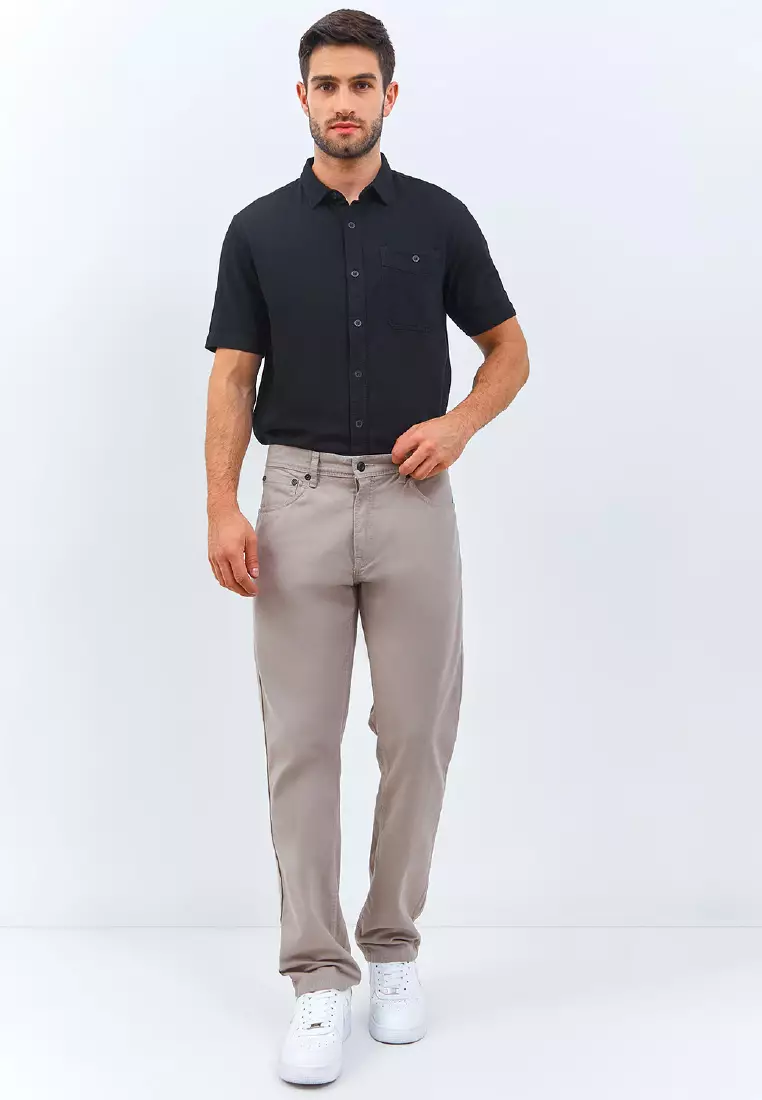 Emba Denim - BS08.1 Celana Pria Regular Fit Material Kanvas