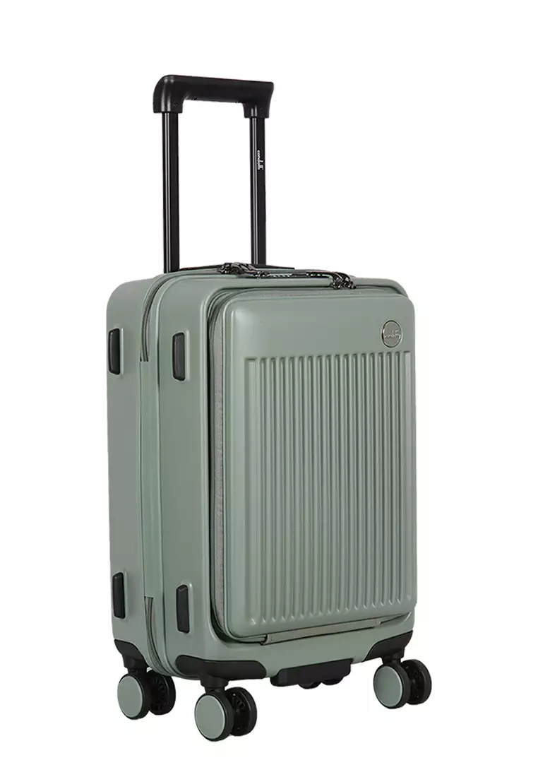 Koper - Trolley Case Condotti FRONTLINE 63138 - 20 Inch With USB Charging Port Green