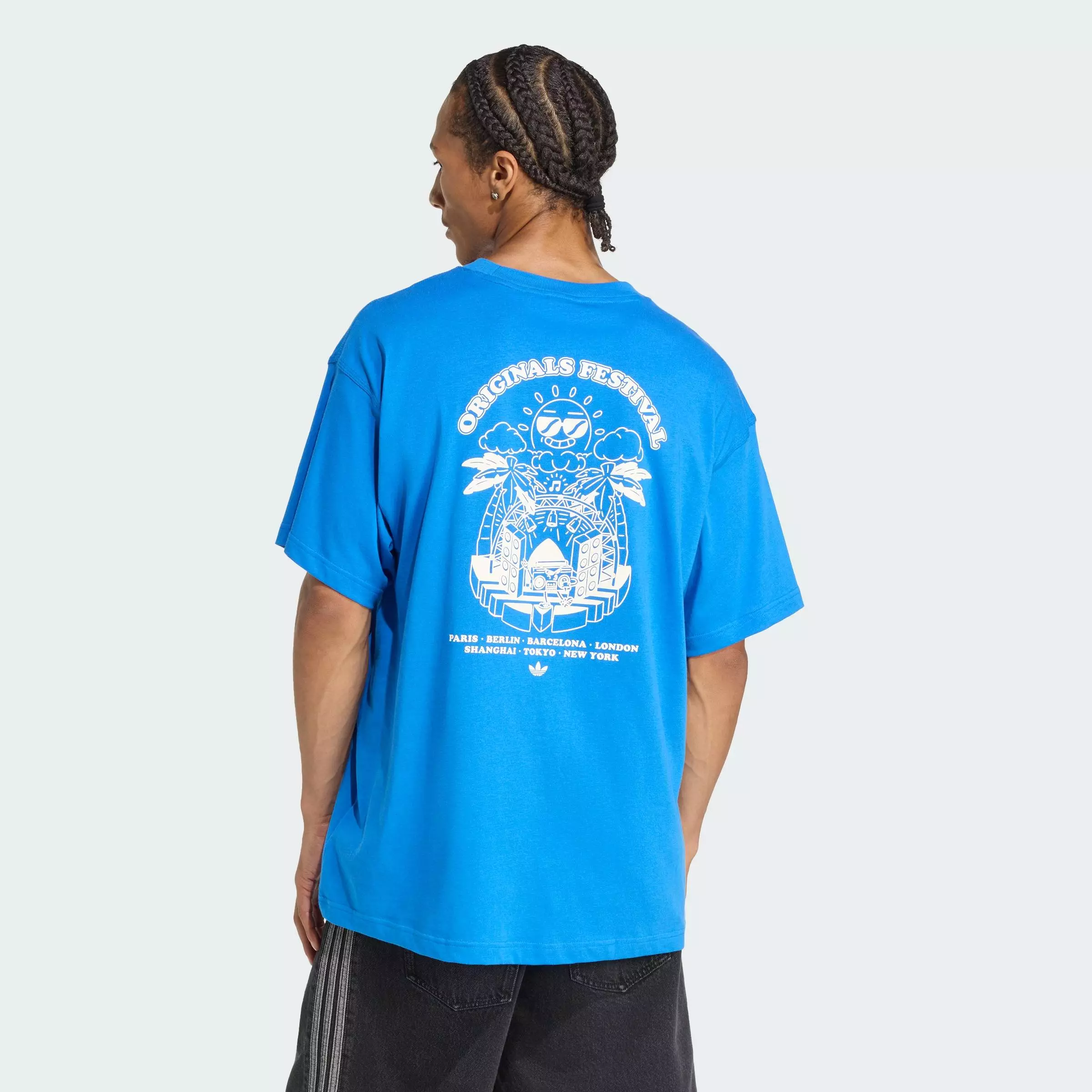Lifestyle MUSIC FESTS TEE Men Blue KR5104