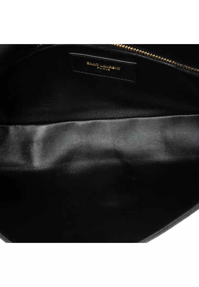 Pre-Loved Saint Laurent Suede Monogram Kate 99 Tassel Bag