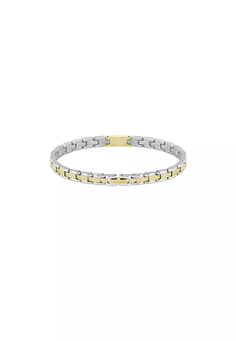 METROPOLE Unisex Bracelet STAINLESS STEEL & IONIC PLATED THIN GOLD STEEL Strap - Dial 2040558