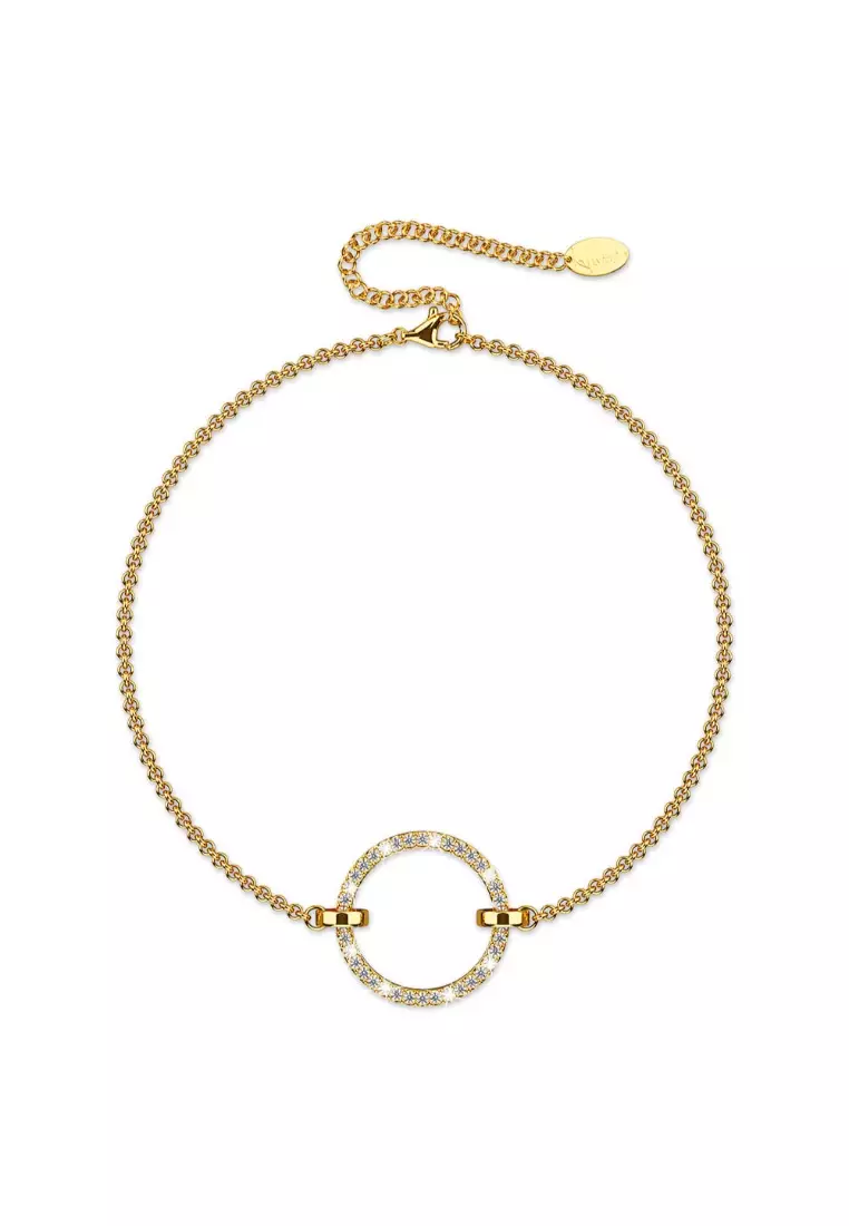 Orbit of Beauty Bracelet Embellished with SWAROVSKI® Crystal in Gold