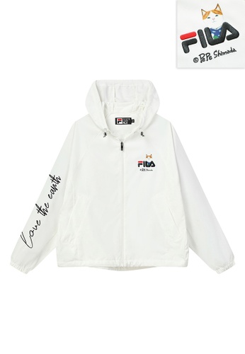 FILA white FILA x PePe Shimada Women's Embroidery Woven Jacket C8EDFAA4602194GS_1
