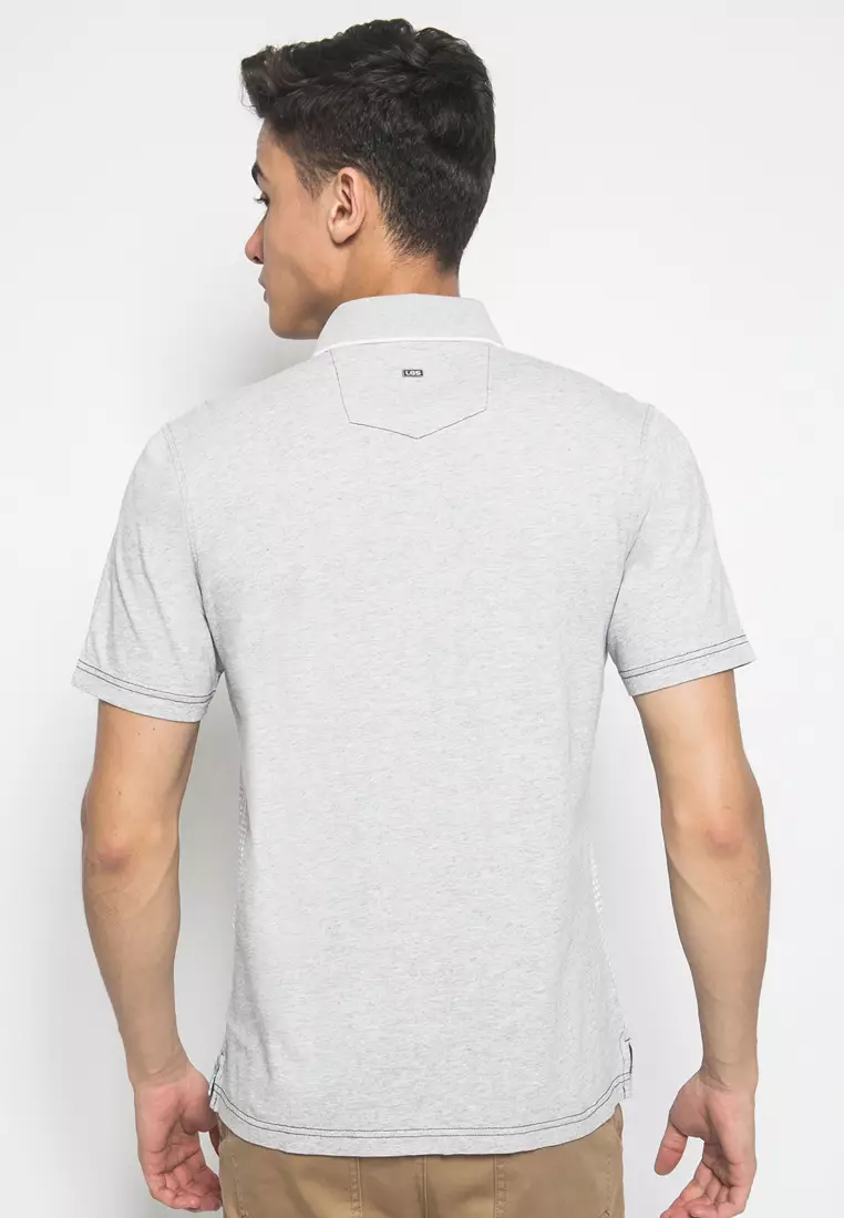 LGS - Kaos Polo Casual - Lengan Pendek - Abu Muda - CTS.225.M2647.01.C