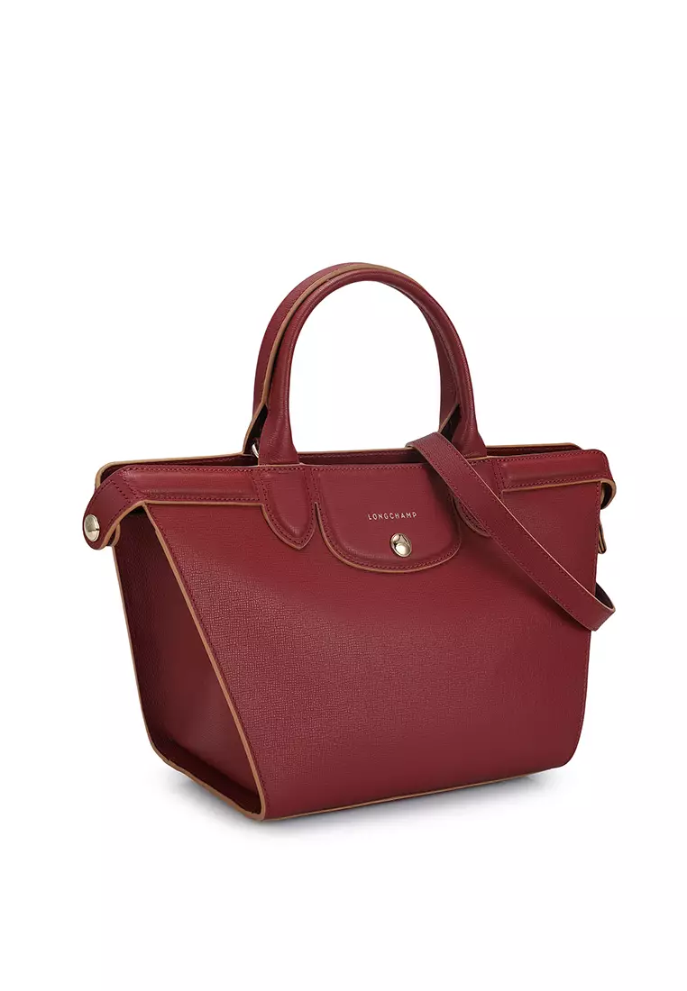 Longchamp le pliage heritage clearance leather satchel