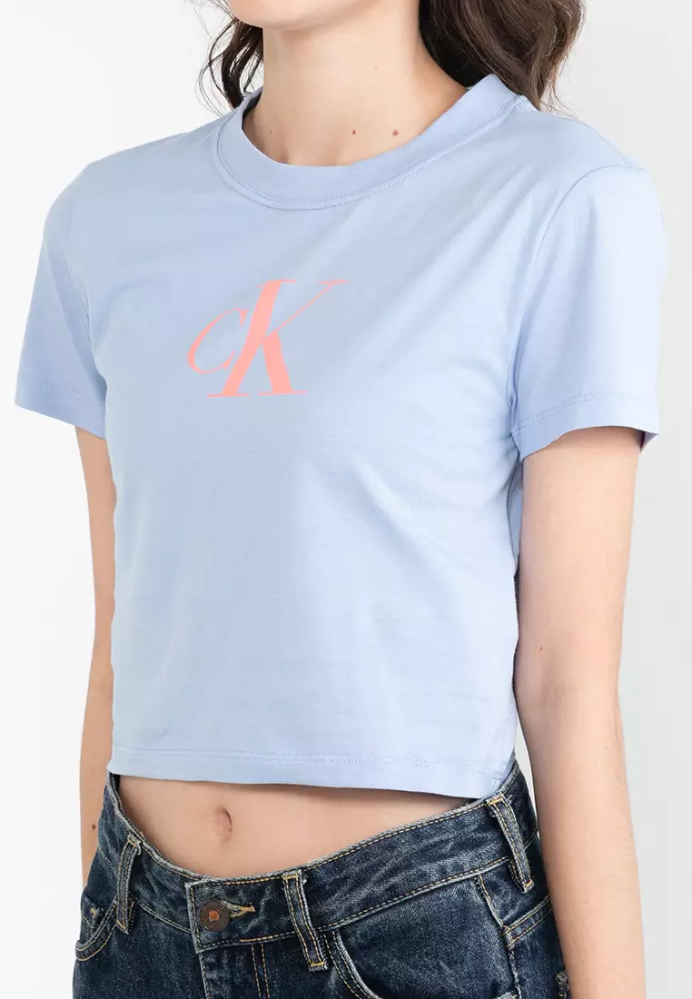 Calvin Klein Performance Womens Cropped Active Wear Tank Top, Choose  Sz/Color: M/Blue Reflective 