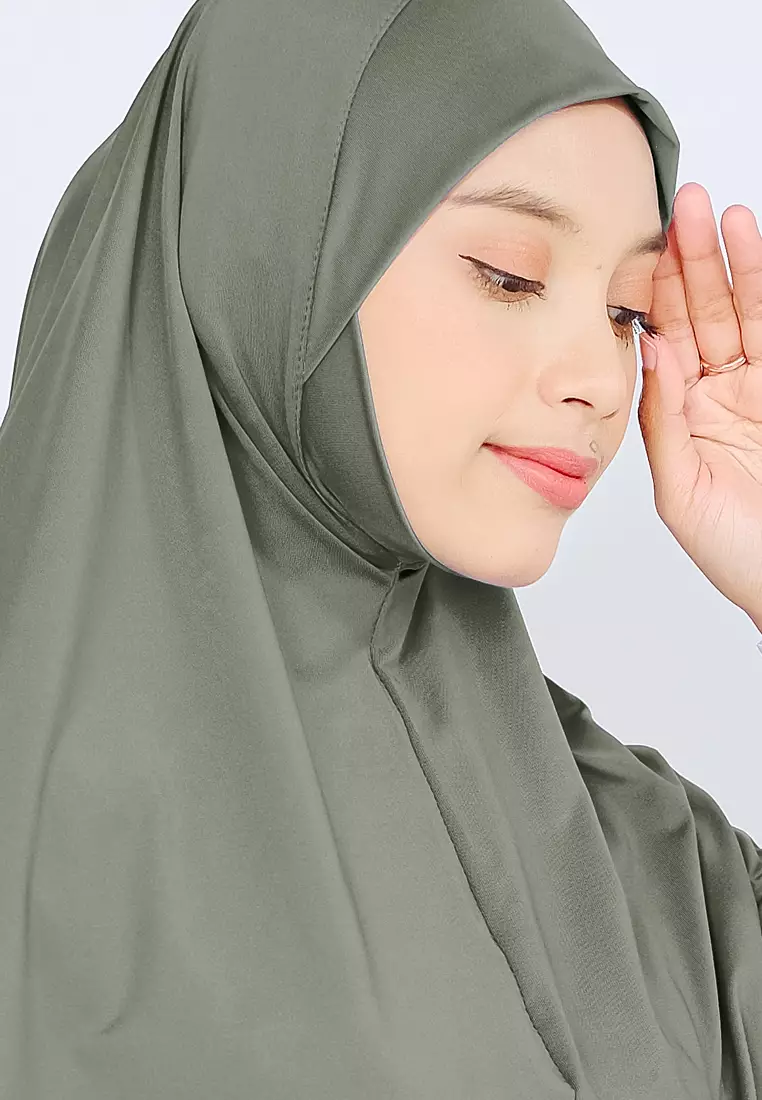 Kalea Instan | Bergo Dagu Non Pad | Hijab Instan Kerudung - Shadow Green