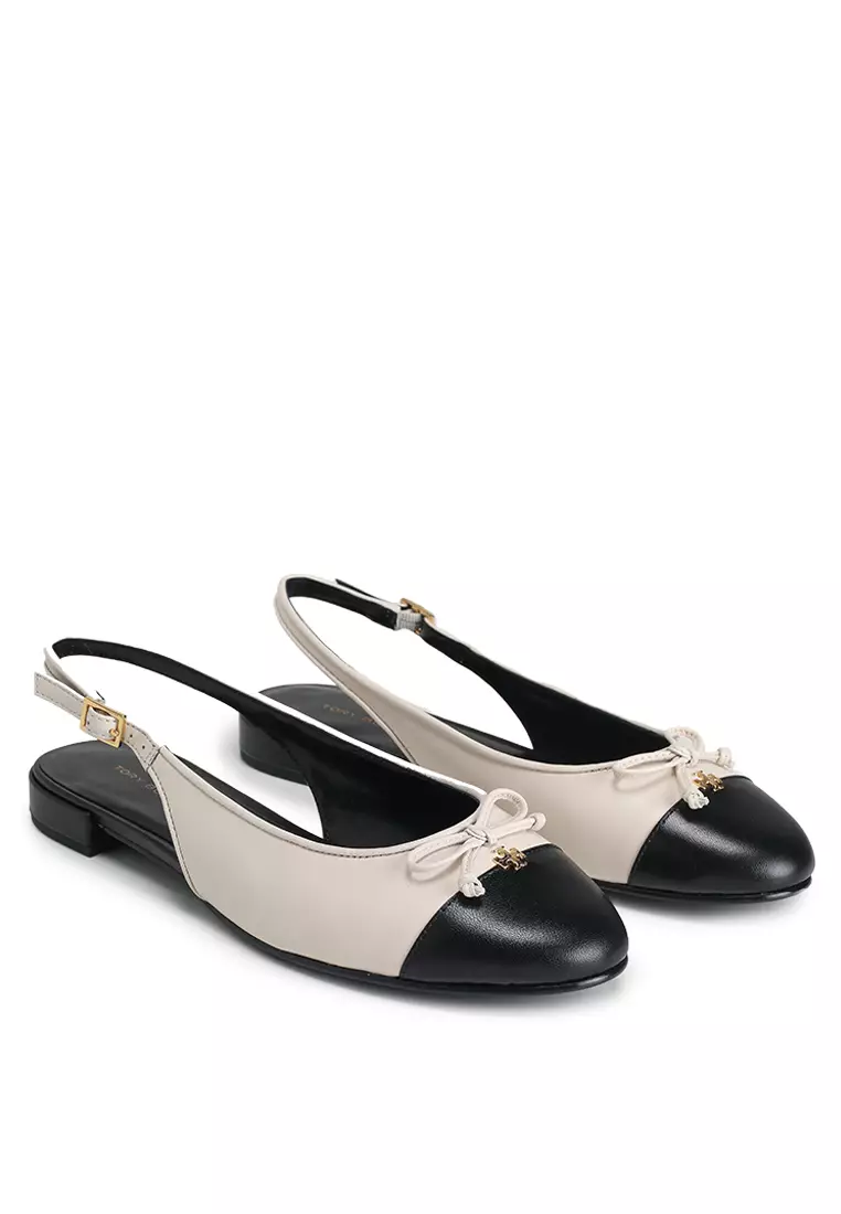 Cap-Toe Slingback Ballet Flats (nt)