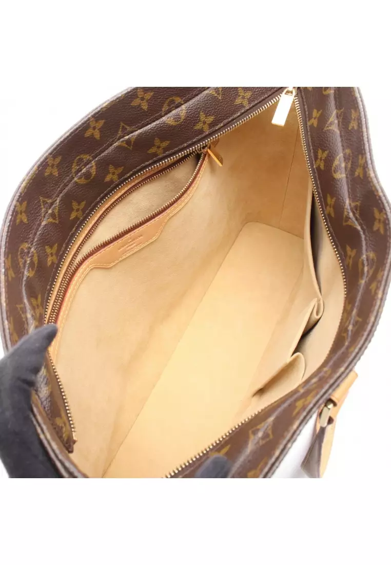 Pre-Loved Louis Vuitton Luco monogram Shoulder bag tote bag PVC leather Brown