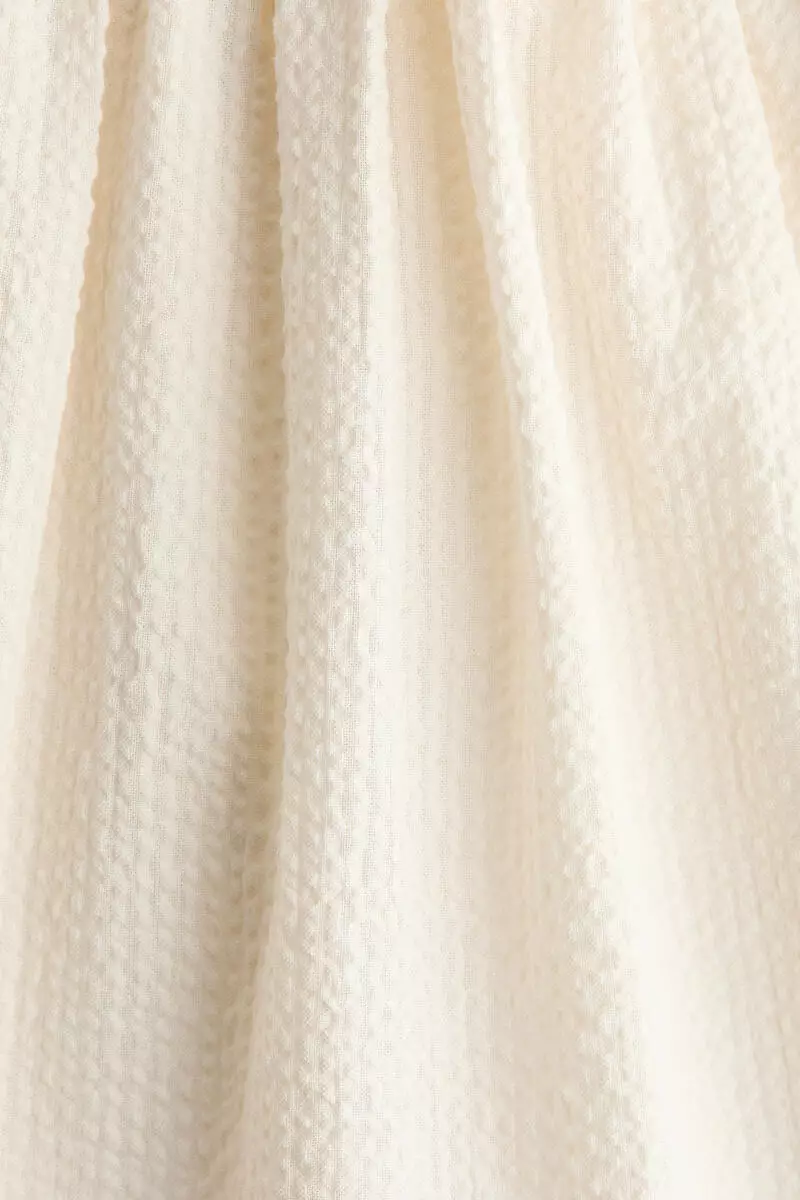 Sleeveless seersucker dress