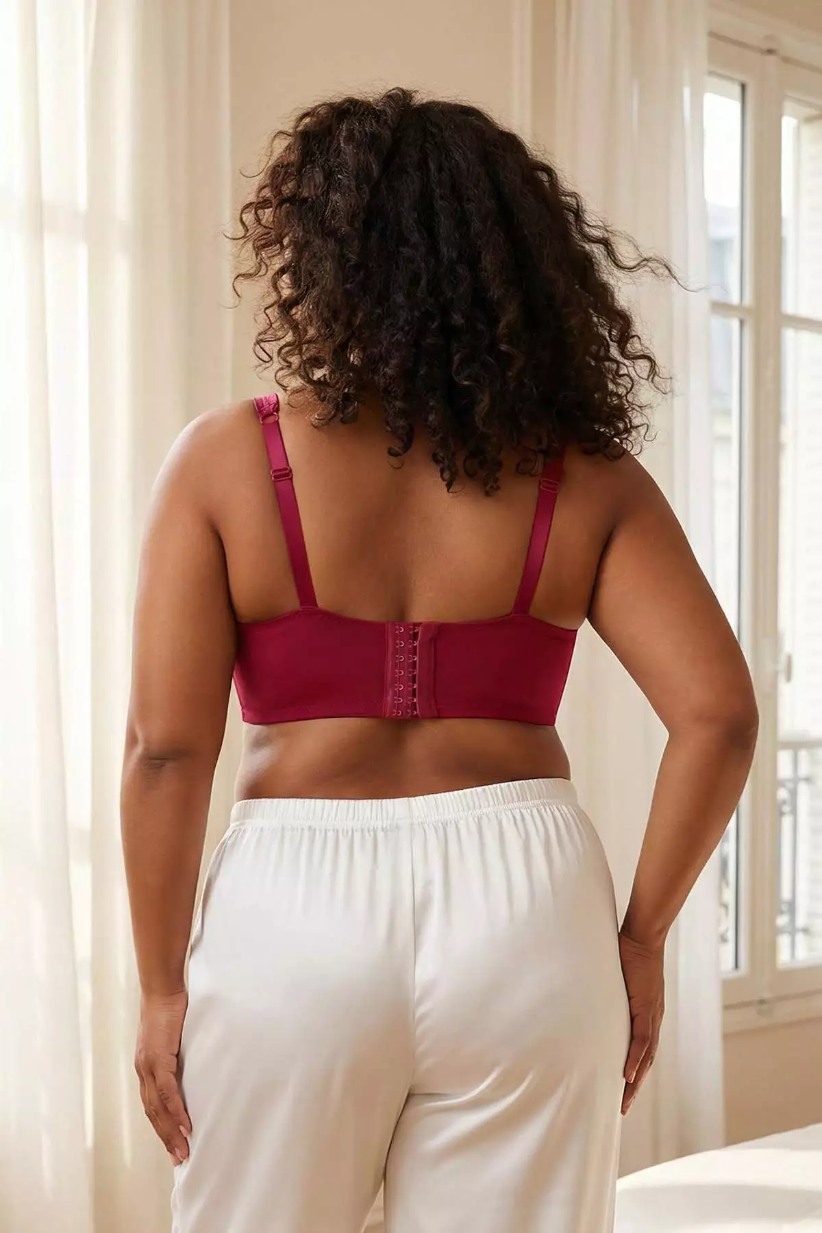 Vişne Lace Li Unfilled Double Strap Wired Wide Agraf Closure Bra Tbbaw26Cw00001