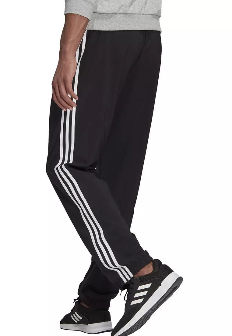 Buy ADIDAS aeroready essentials elastic cuff 3-stripes pants in Black/White  2024 Online
