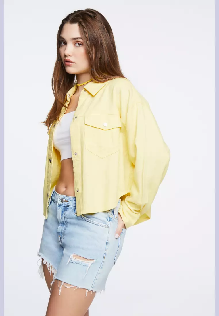 Forever 21 online yellow denim jacket