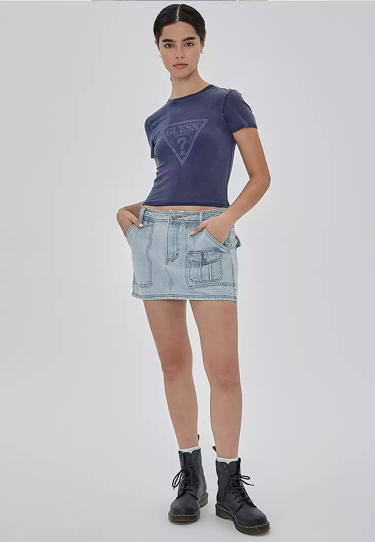 Buy Guess Guess Originals Cargo Denim Skirt 2024 Online Zalora Philippines 7123