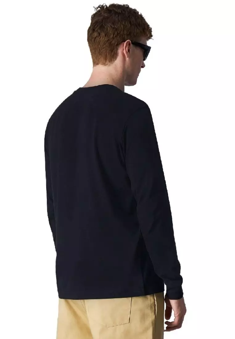 Mens Left Chest Logo Long sleeve T-Shirt