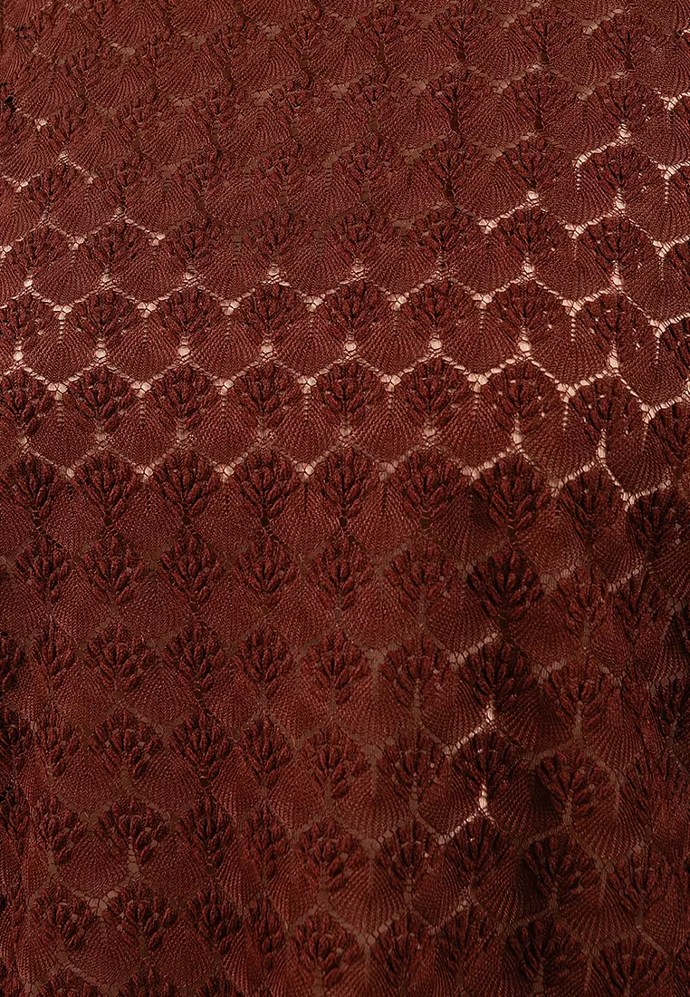 Long Sleeve Lace Jersey Top