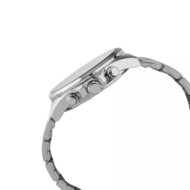 [LAST CHANCE DEALS] Jam Tangan Pria Alba Active AM3875X1 Chronograph Men Black Patterned Dial Stainless Steel Strap