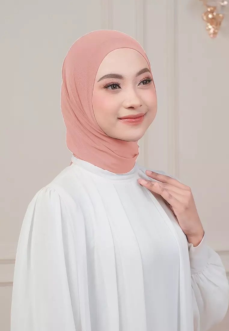 HIJAB INSTAN QIARA - LIGHT SALMON