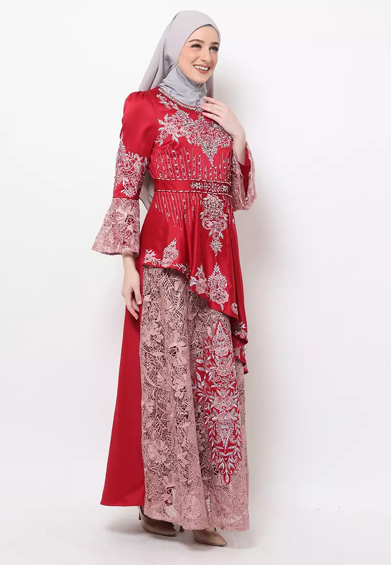 Bibiq Gamis Brokat Satin