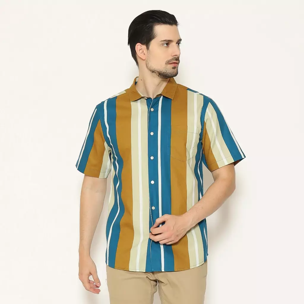 AMK Kemeja Pria Lengan Pendek SHP Oregon S/S Tosca