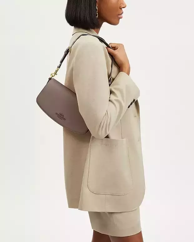 Andrea Shoulder Bag Gold/Dark Stone