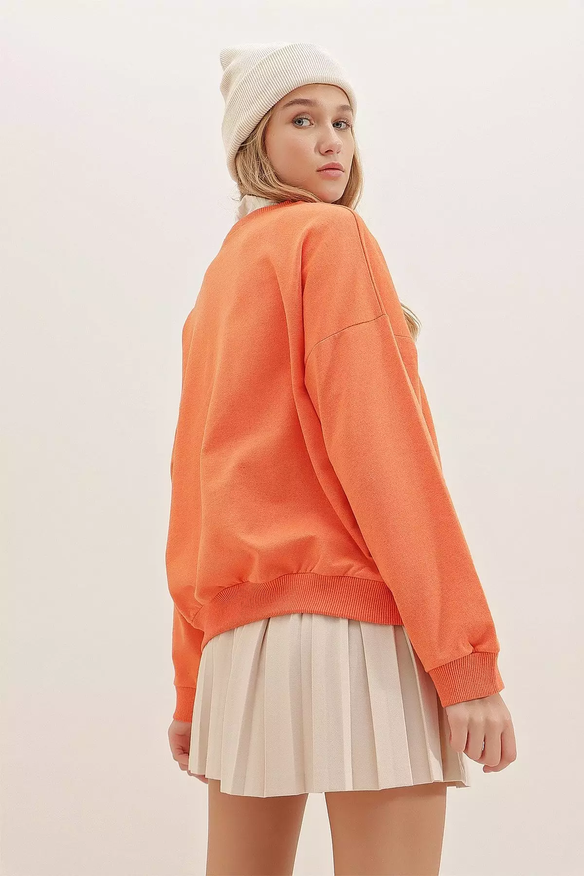 Printed Oversized Sweatshirt