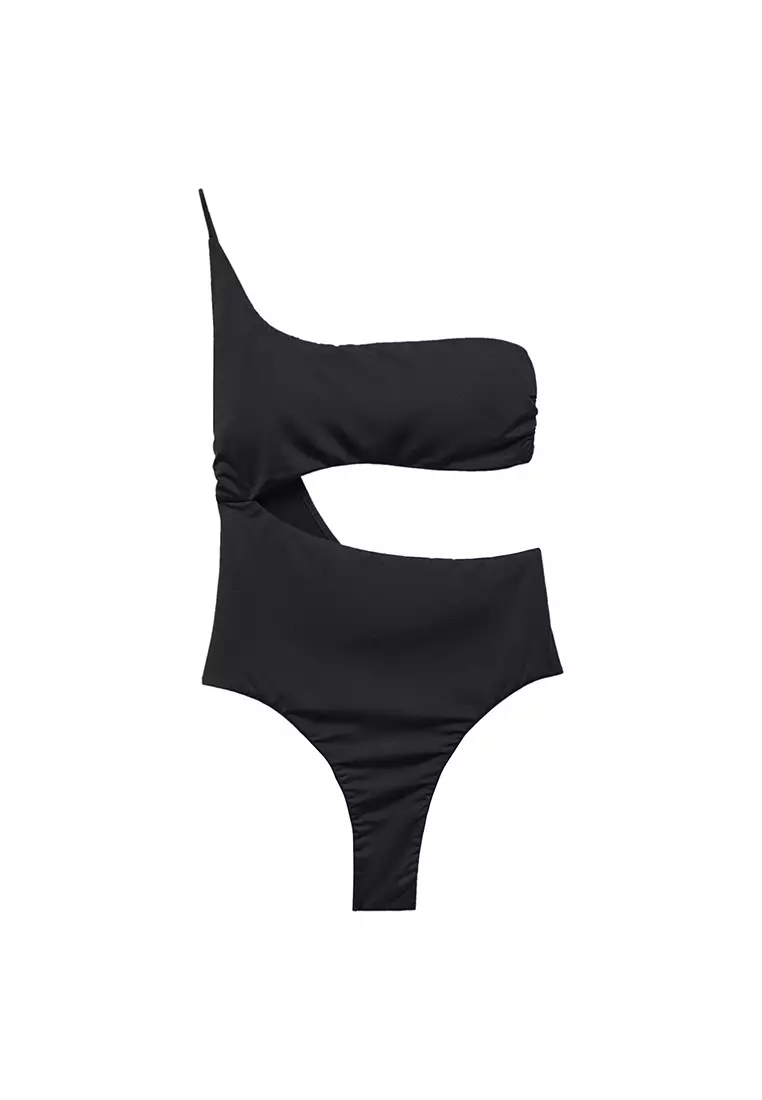 Buy Mango Swimsuit with Asymmetrical Opening 2024 Online | ZALORA ...