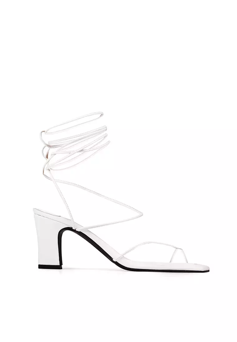 Athens Mismatched Strappy Block Heels Tali
