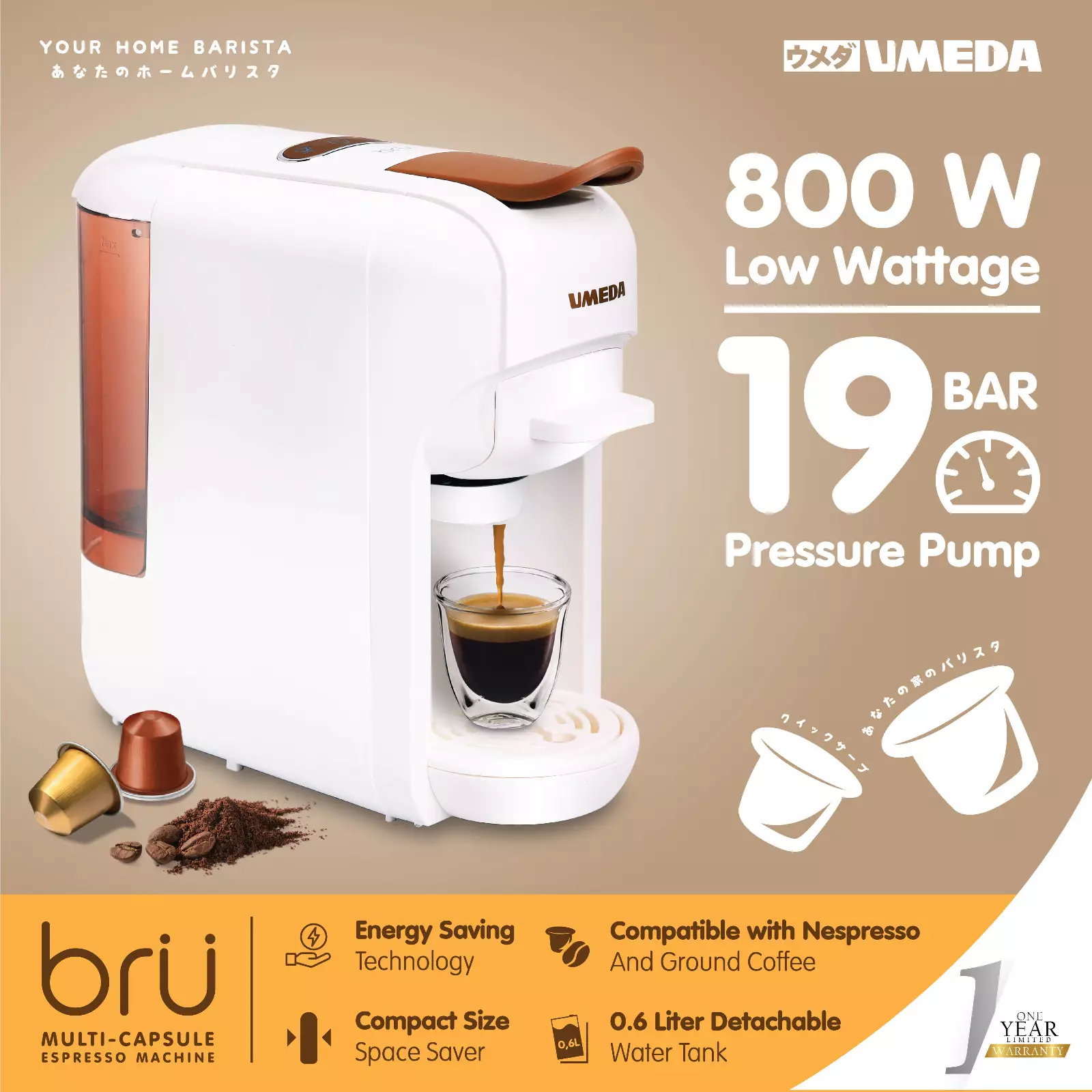 Coffee maker mesin pembuat kopi otomatis low watt 2 cangkir