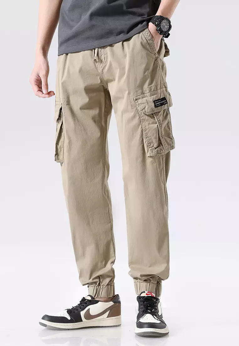 機能風口袋工裝長褲 GJL695