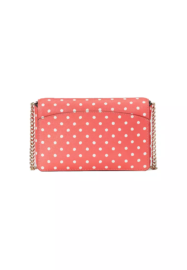 Kate Spade Printed Pvc Spencer Dots Chain Wallet 