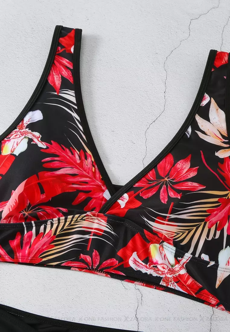 (2pcs)Sexy Printed Bikini Swimsuit
