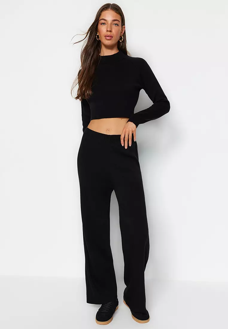 Knit sweater and pants set hotsell