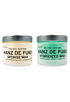 Hanz de Fuko Hybridized Wax and Sponge Wax Set
