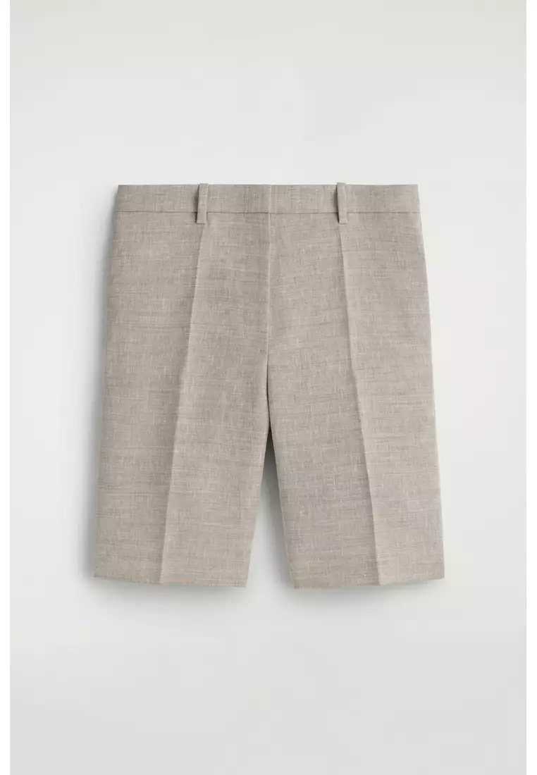TAILORED LINEN SHORTS