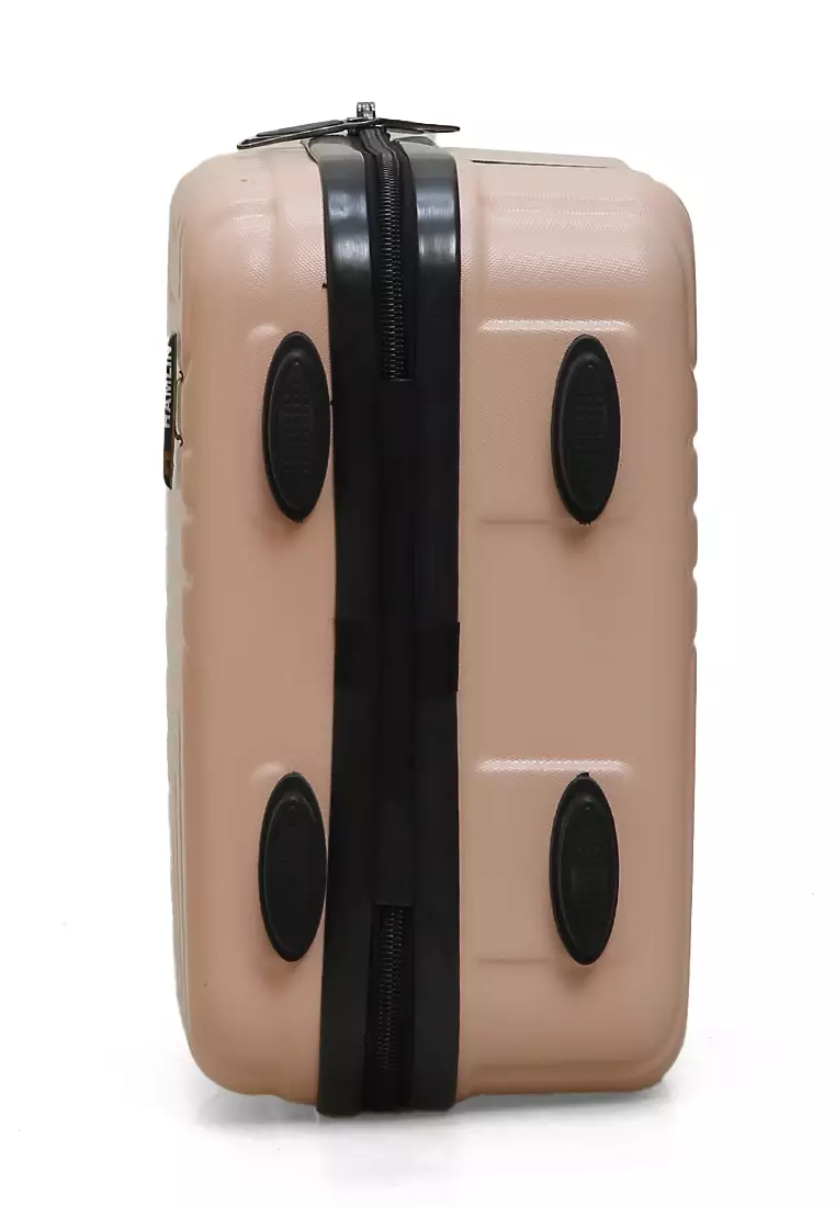 Alister Koper Cabin Hardcase Size 12 Inch Make Up Beauty Case Wanita Material ABS ORIGINAL - Peach