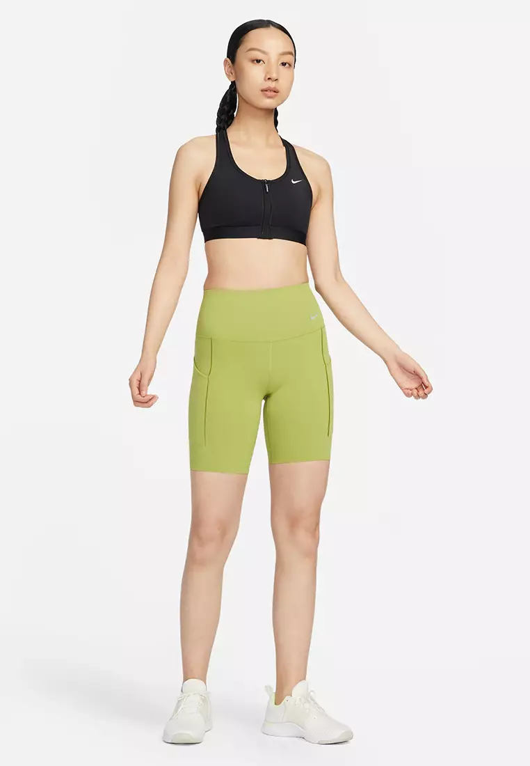 Swoosh Front Zip Medium-Support Padded Sports Bra